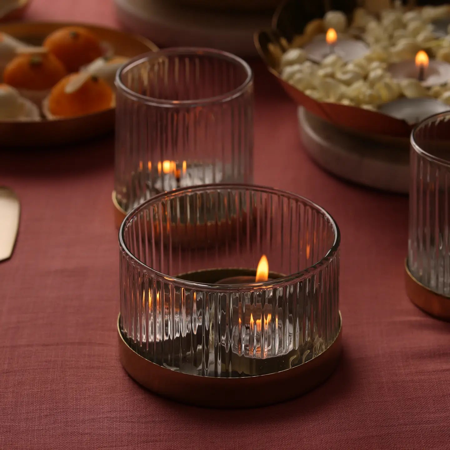 Fluted Glass Votive