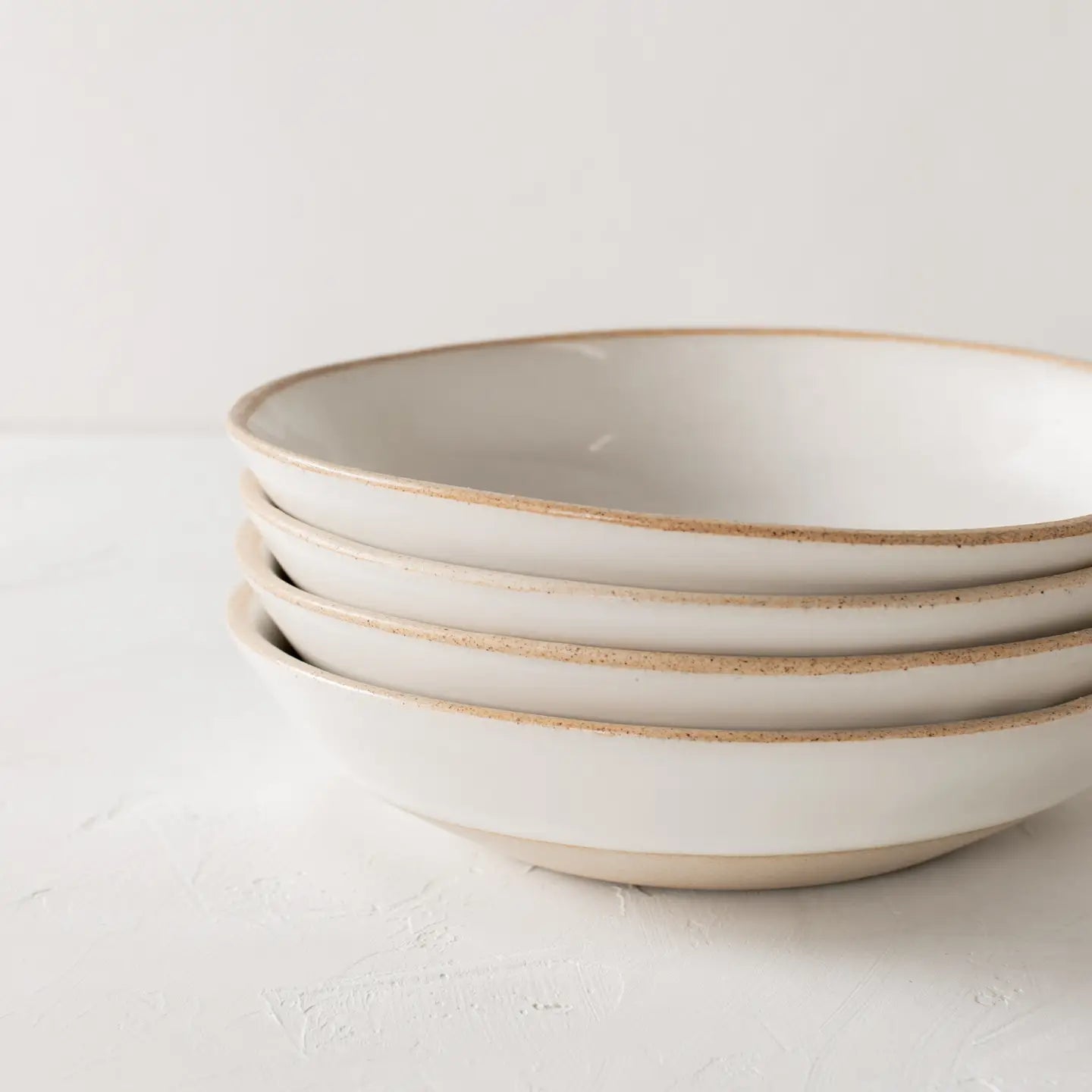 cream colored bowl with natural rim