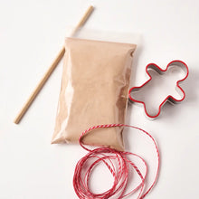 Load image into Gallery viewer, kid&#39;s gingerbread ornament kit in green box