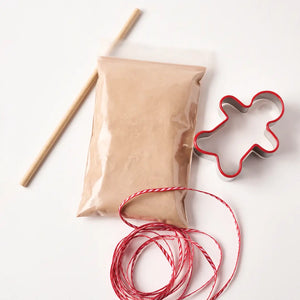 kid's gingerbread ornament kit in green box