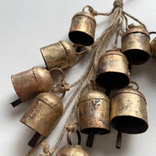 Load image into Gallery viewer, Rustic Brass Bell Cluster