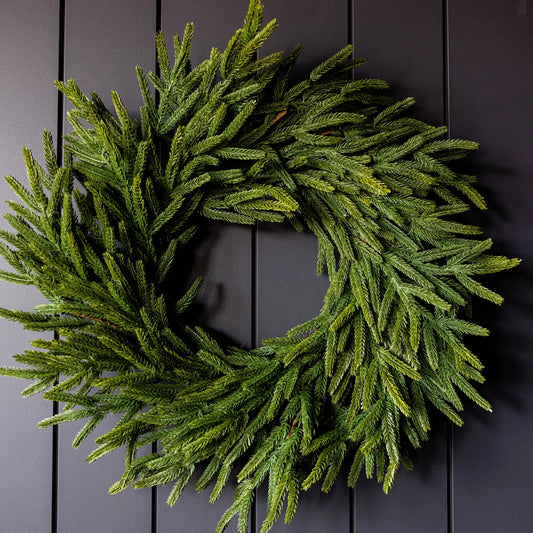 24" Faux Pine Wreath