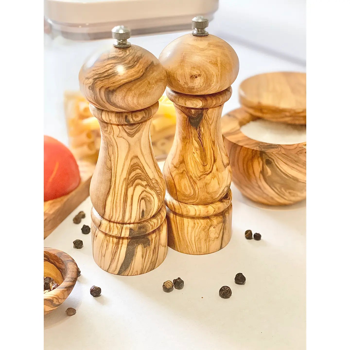 6.5" Olive Wood Salt/Pepper Mill