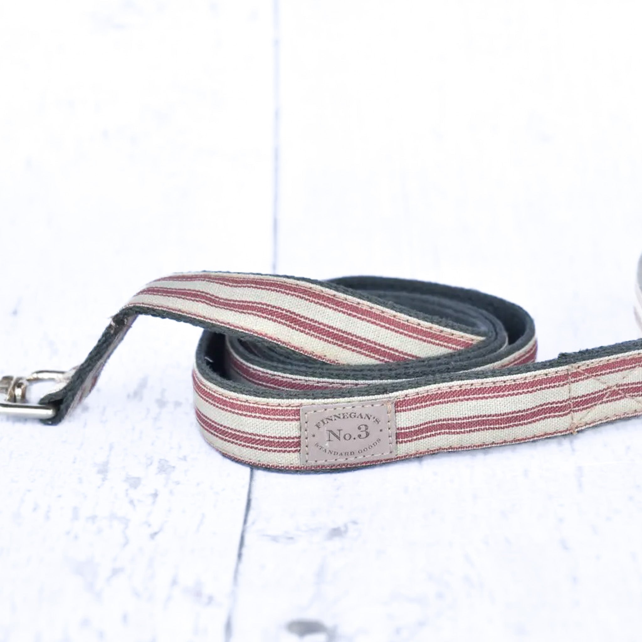 Red Stripe Dog Lead
