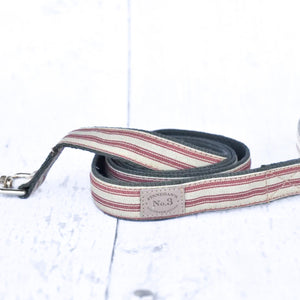 Red Stripe Dog Lead