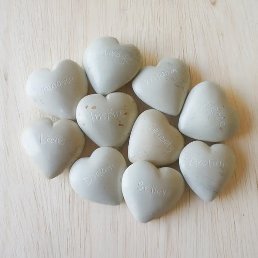 Flat Word Hearts