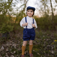 Load image into Gallery viewer, kid&#39;s white long sleeved henley shirt