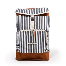 Load image into Gallery viewer, Backpack Cooler-Laurens Navy Stripe