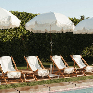 Antique White Beach Umbrella