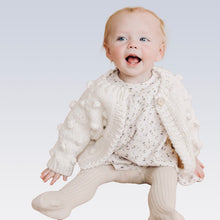 Load image into Gallery viewer, Kid&#39;s Popcorn Cardigan-Cream