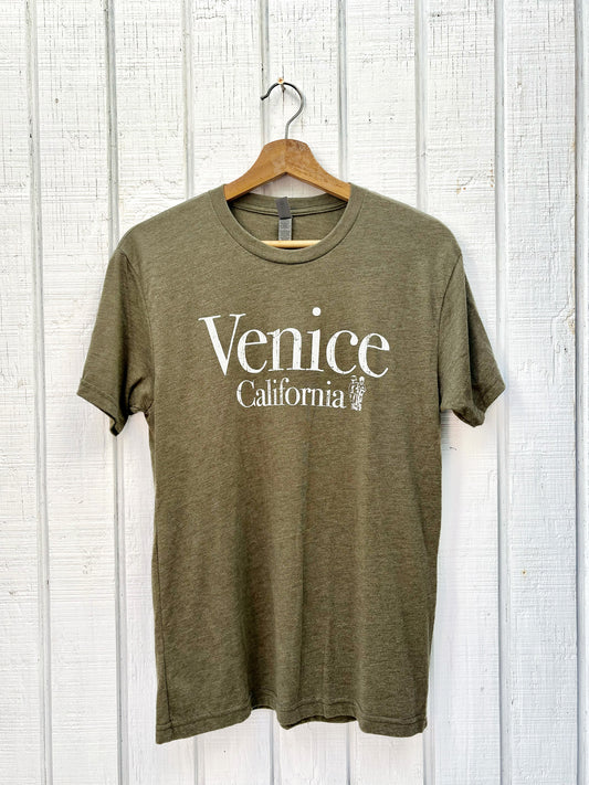 Venice CA T-Shirt Khaki