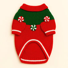 Load image into Gallery viewer, Peppermint Candy Dog Sweater