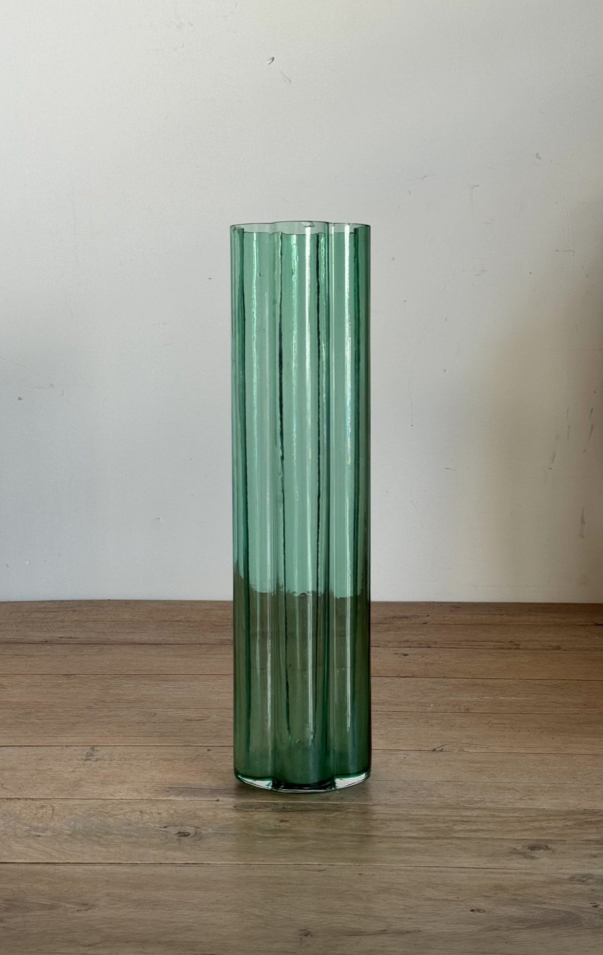 Vintage Jens Quistgaard Scalloped Glass Vase