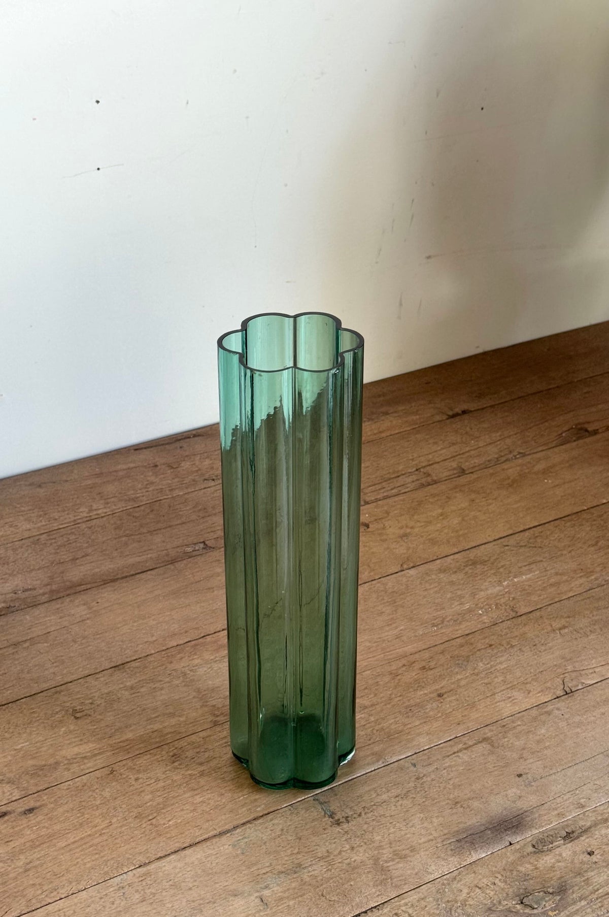 Vintage Jens Quistgaard Scalloped Glass Vase