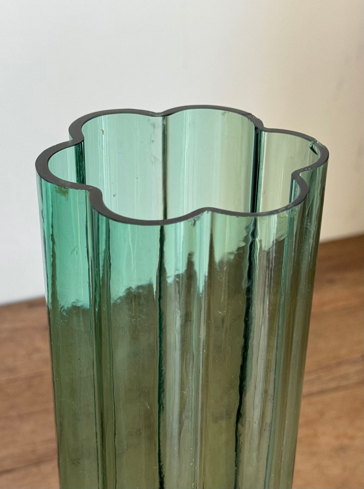 Vintage Jens Quistgaard Scalloped Glass Vase