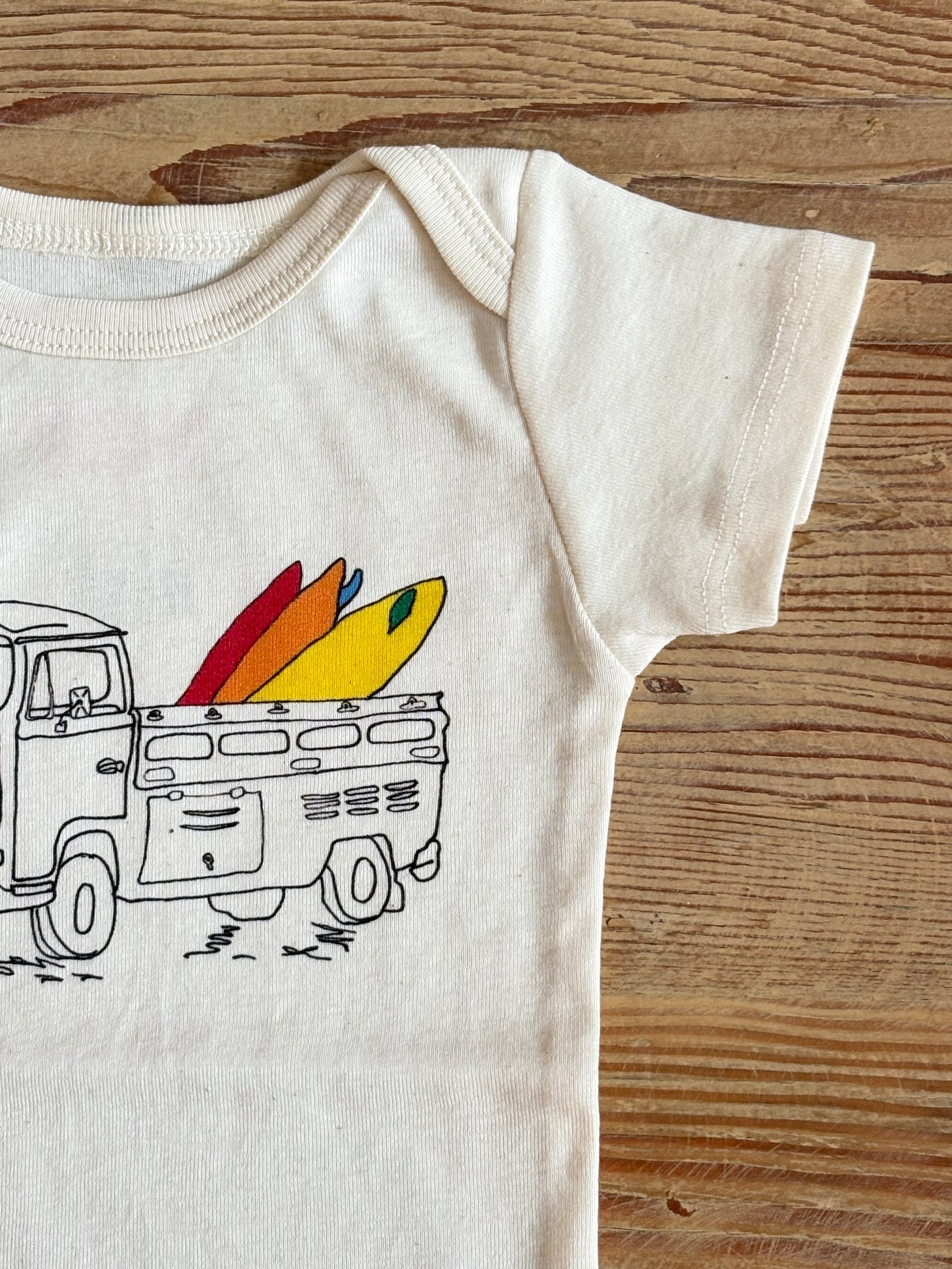 Surf Safari Organic Baby Onesie