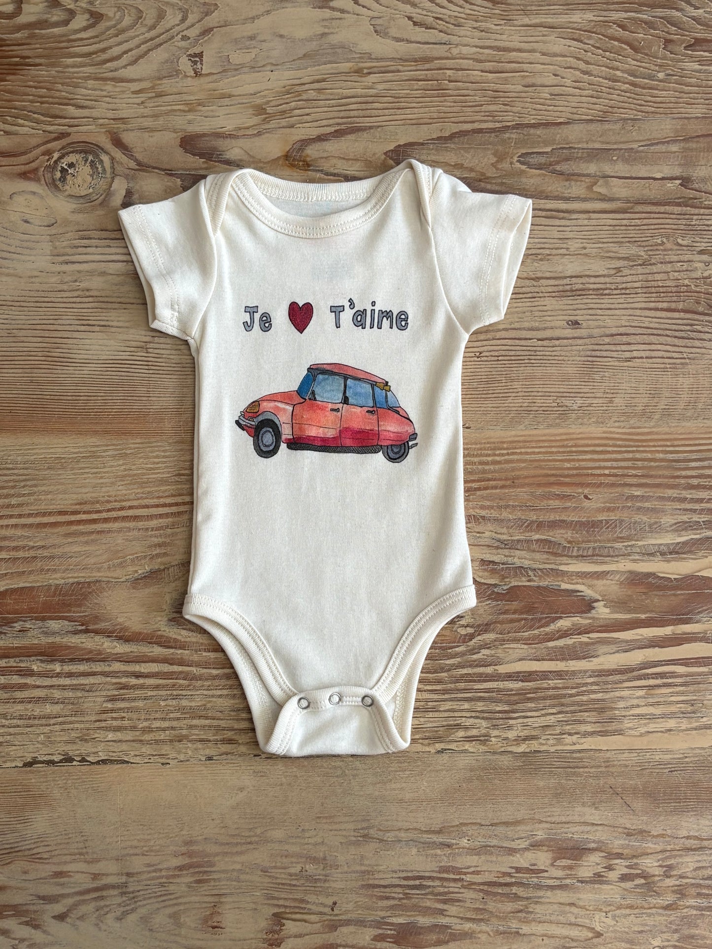Je T'aime Organic Baby Onesie