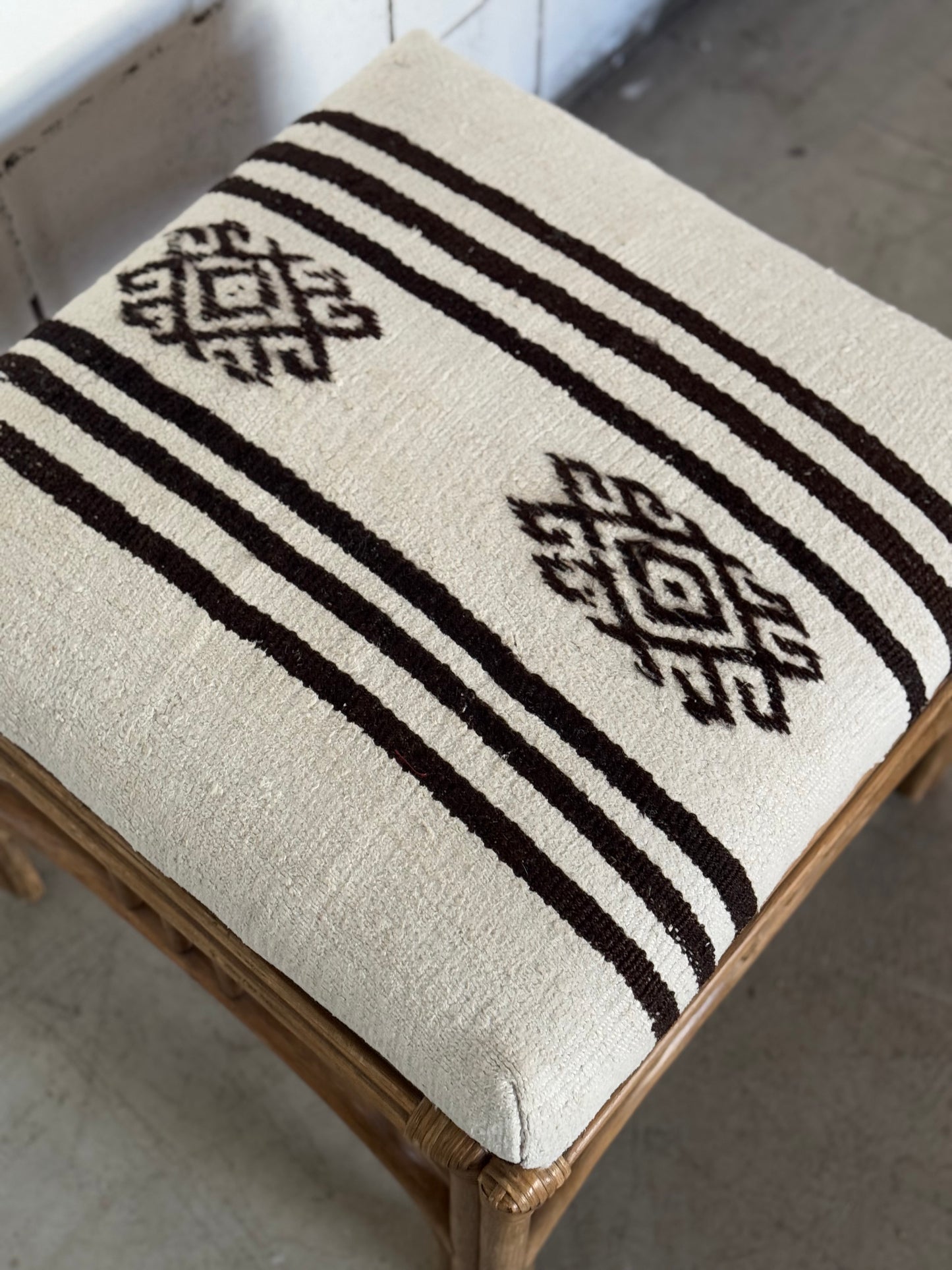 The Dax Rattan Ottoman