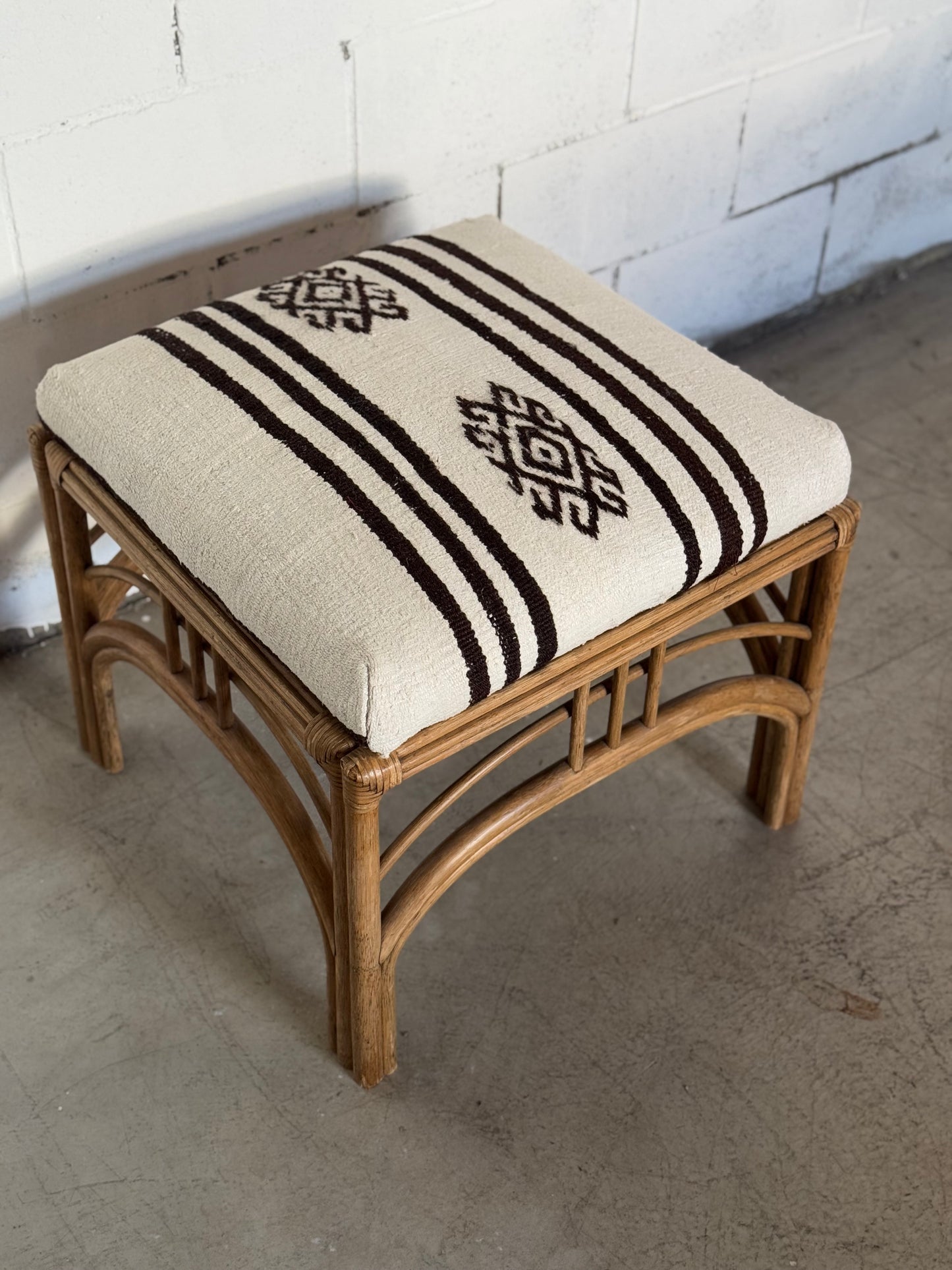The Dax Rattan Ottoman