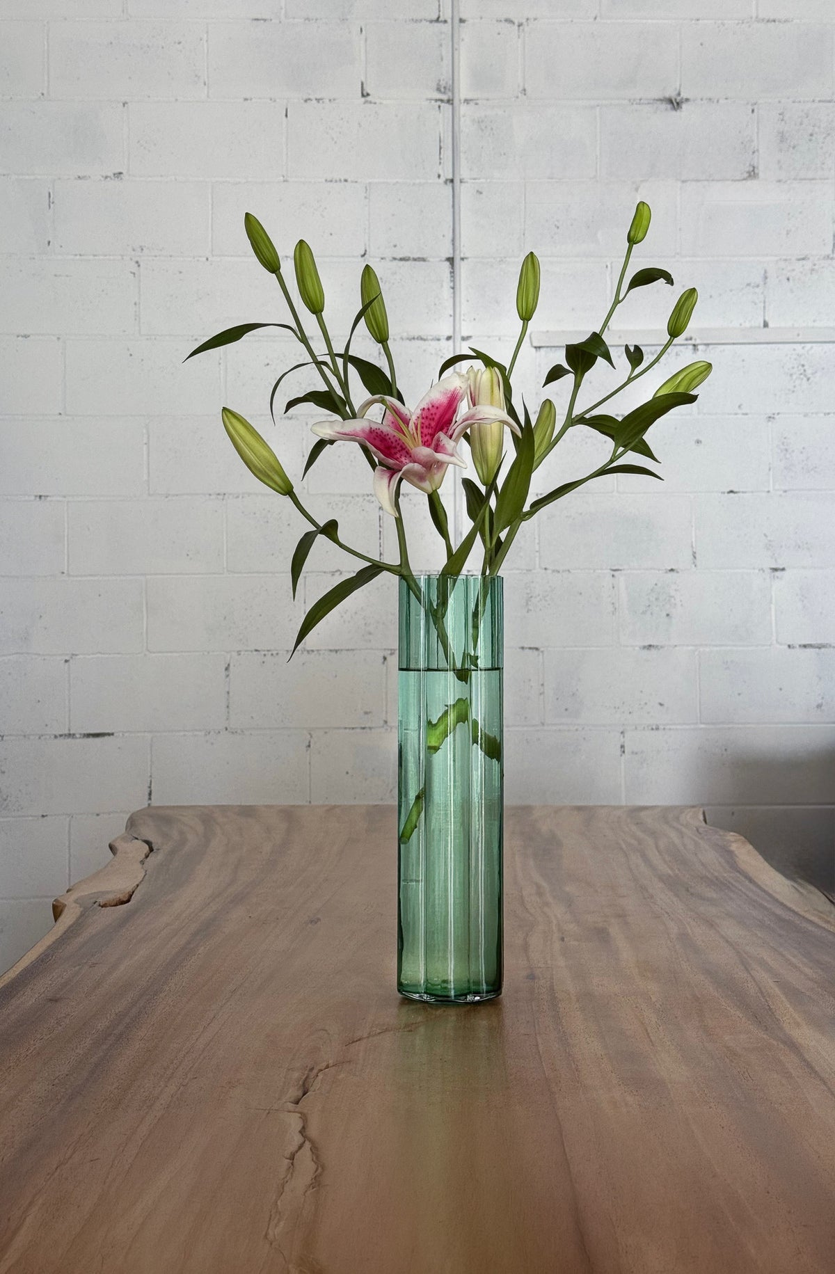 Vintage Jens Quistgaard Scalloped Glass Vase