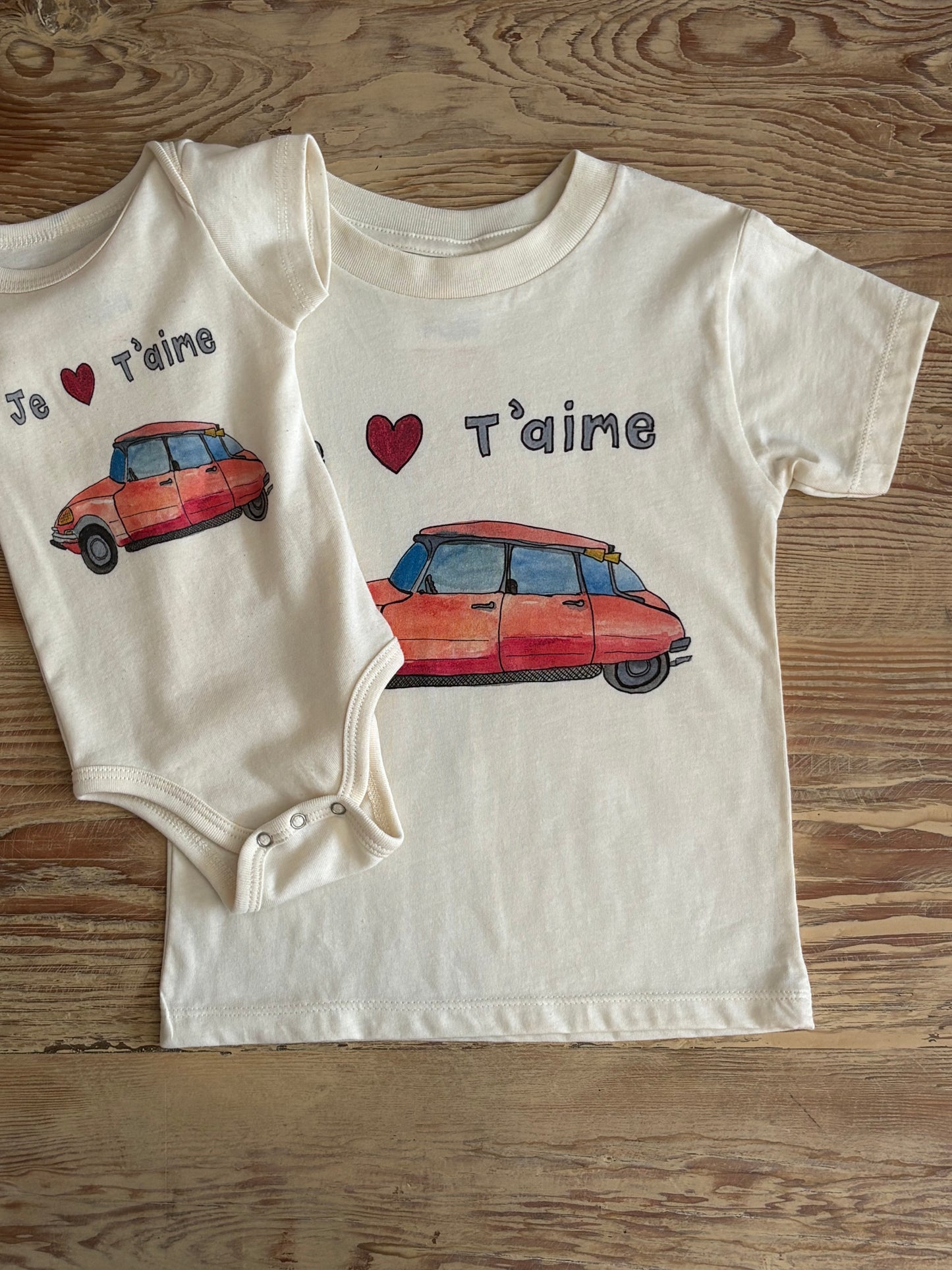 Je T'aime Organic Baby Onesie