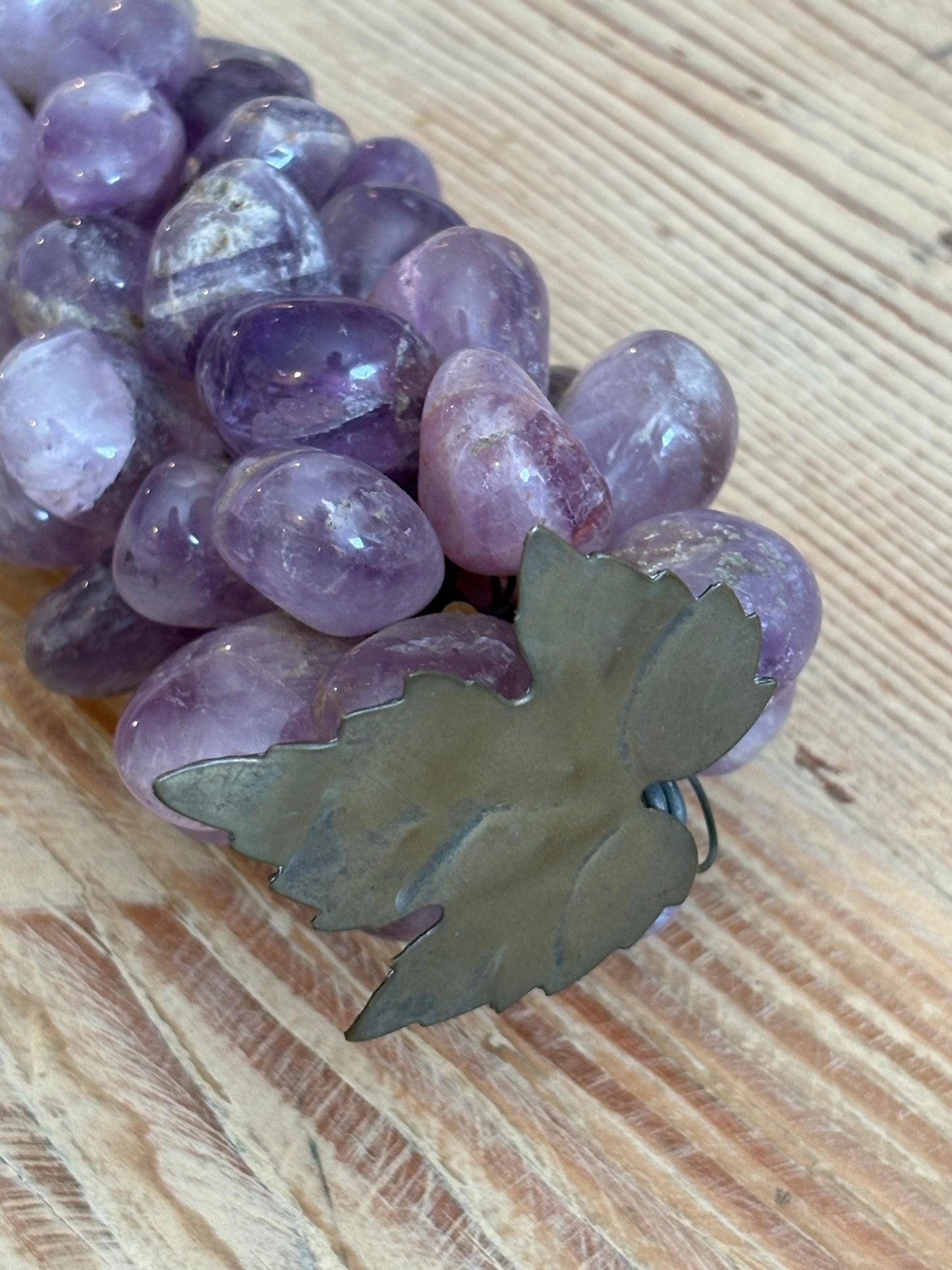 Vintage French Stone Grape Cluster