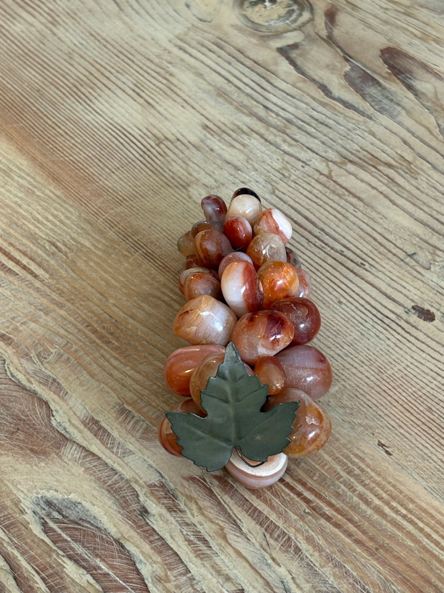 Vintage French Stone Grape Cluster