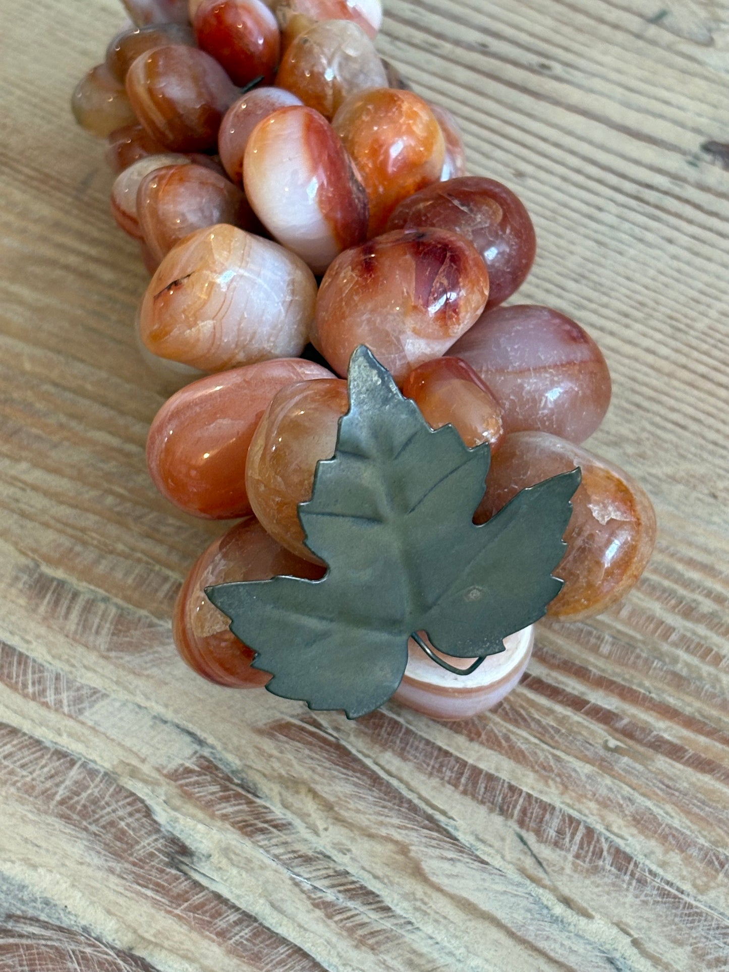 Vintage French Stone Grape Cluster