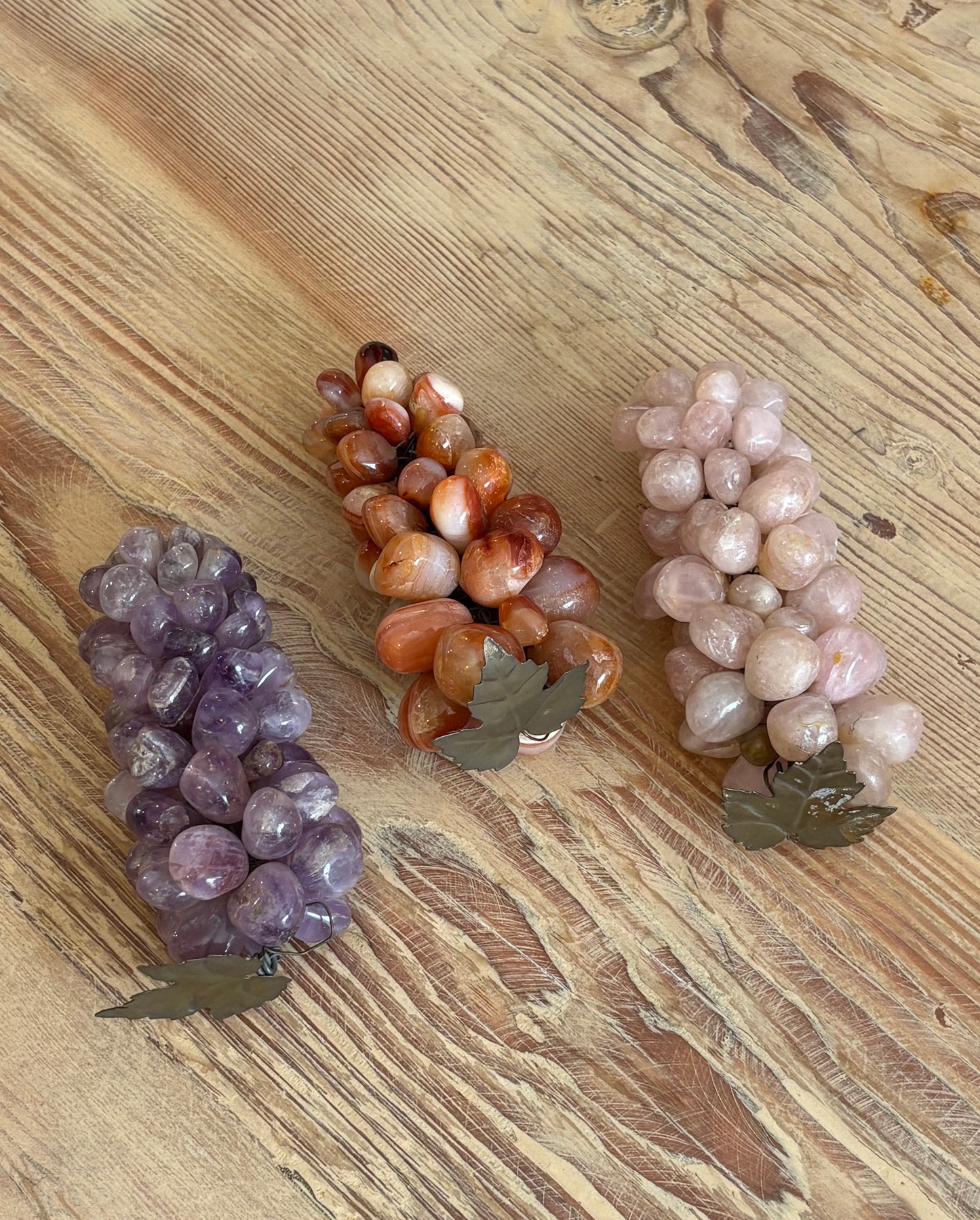 Vintage French Stone Grape Cluster
