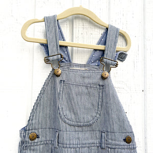 Kid's Striped Dungarees