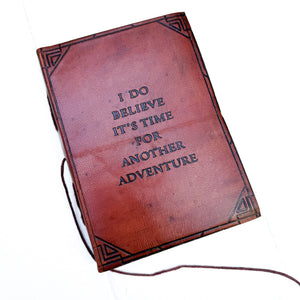 "Time For Another Adventure" Leather Journal