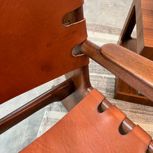 Load image into Gallery viewer, Pazmino Leather+Wood Rocking Chair