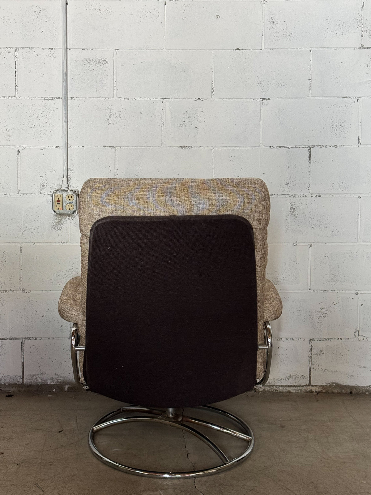 Mid Century Lounge Chair + Ottoman