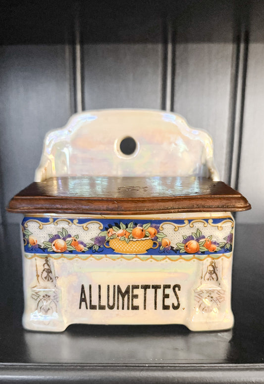 Allumettes Vintage Ceramic Box