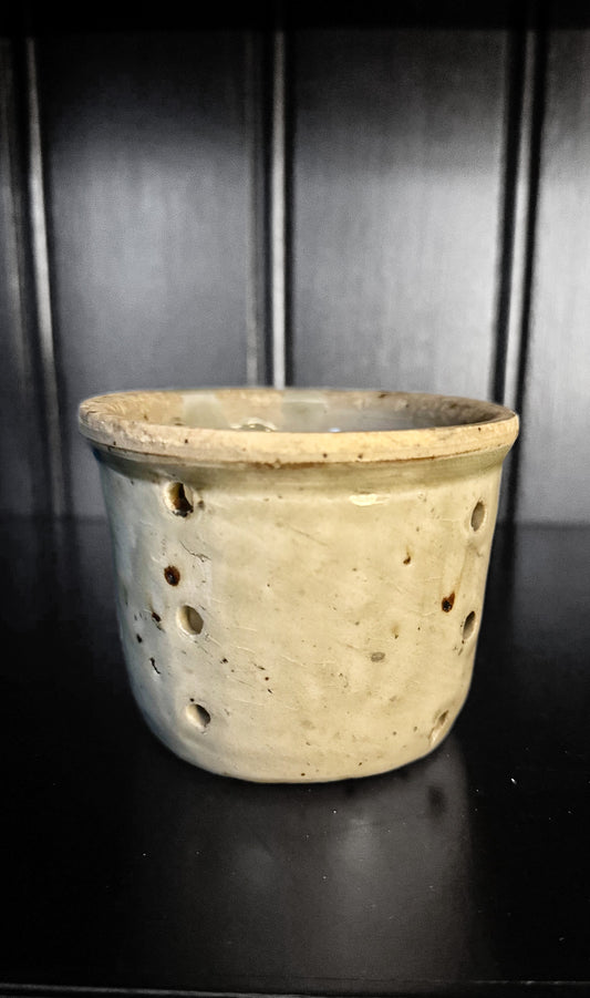 Vintage French Cheese Strainer-4x3"