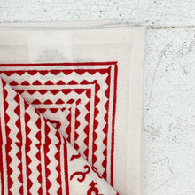 Load image into Gallery viewer, Block Print Napkin-Red