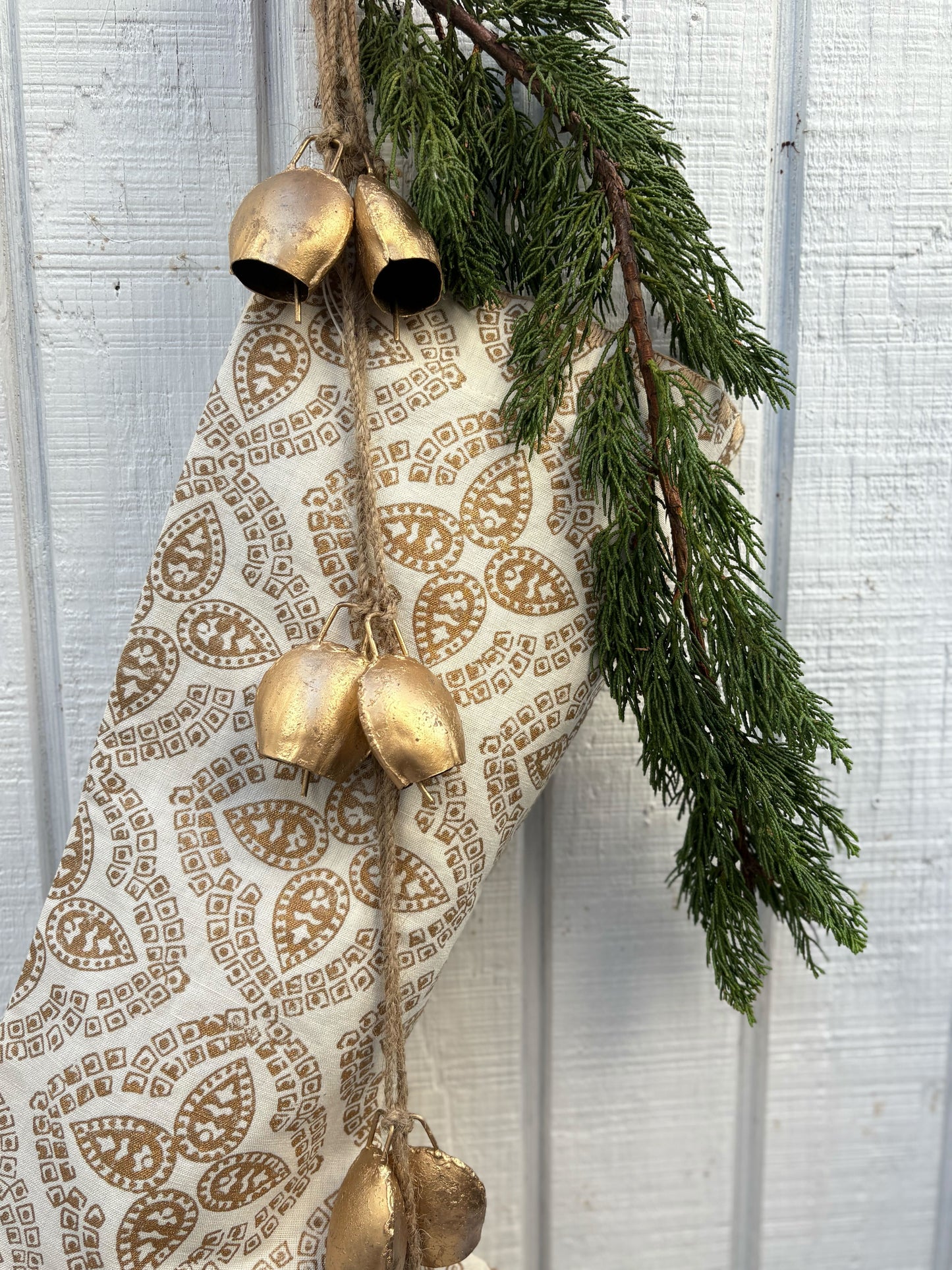 Rustic Recycled Bell Garland