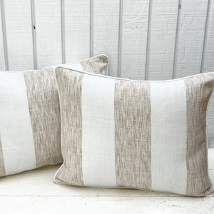 Stripe Natural Indoor/Outdoor Pillow