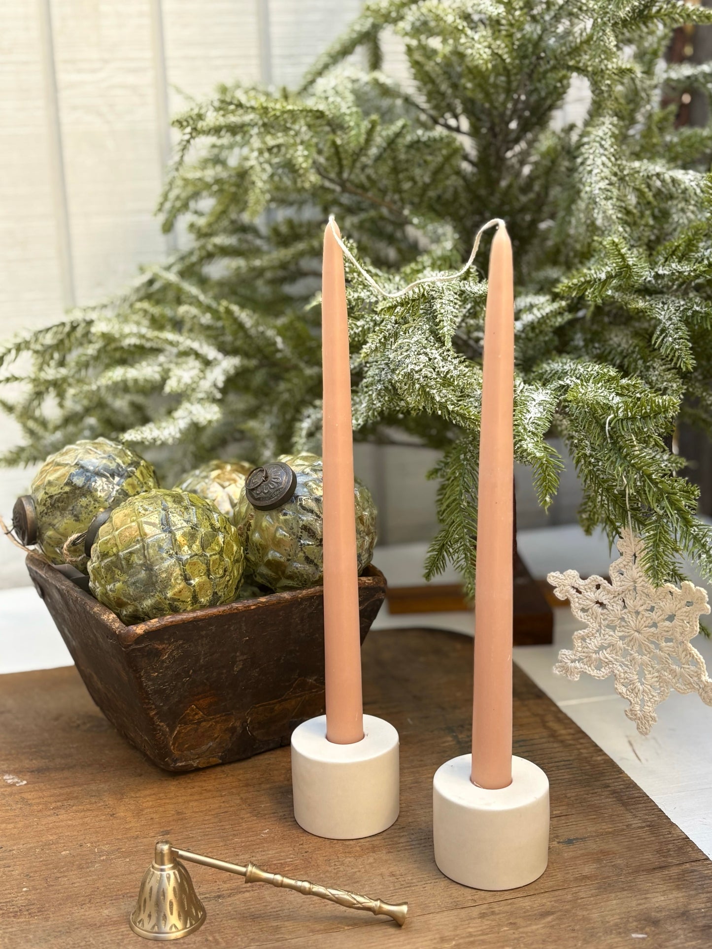 Set/2 12" Taper Candle