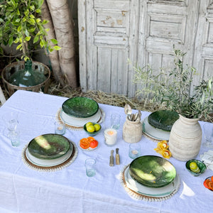 Rattan Placemats with Shells