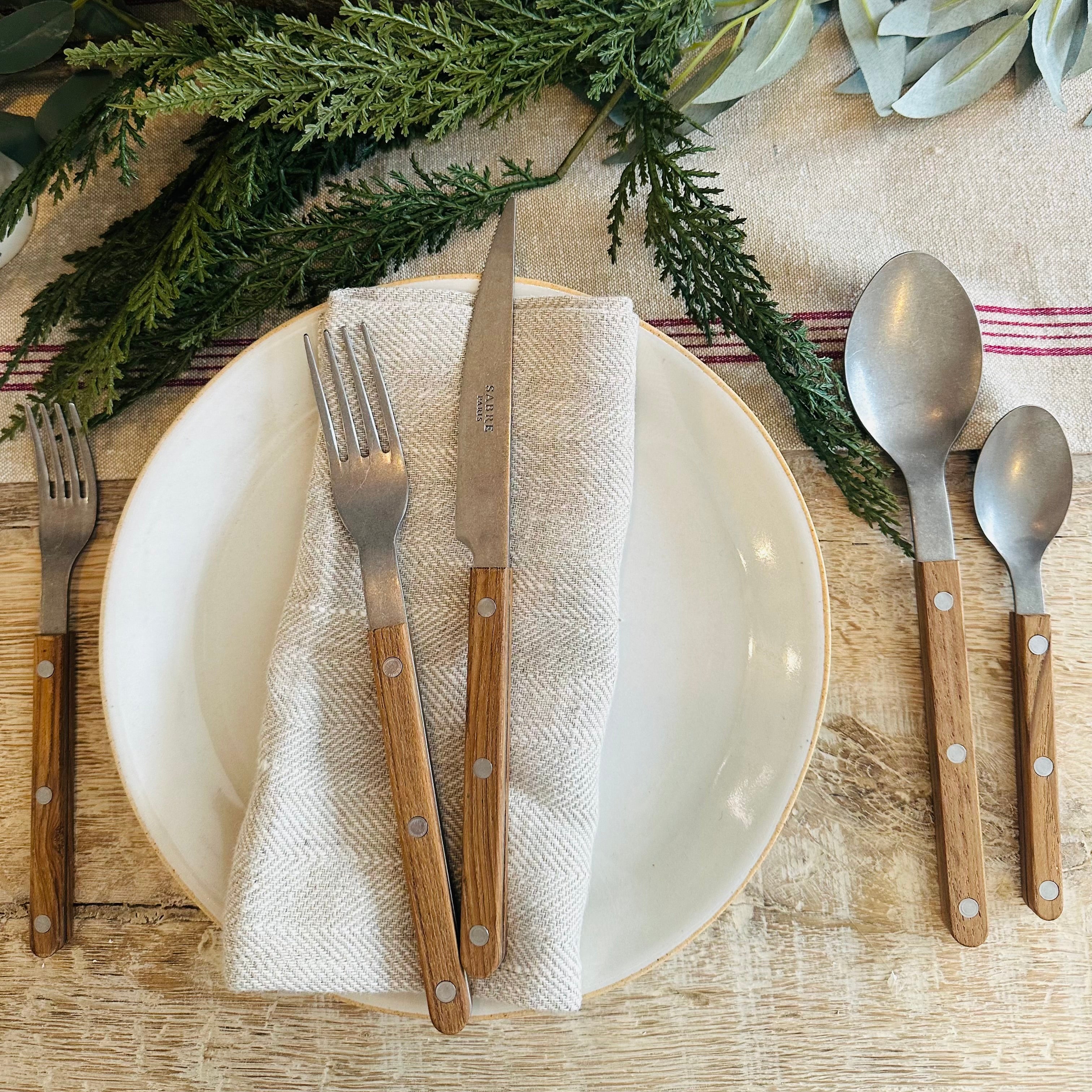 Sabre Teak Flatware – Tumbleweed & Dandelion LLC