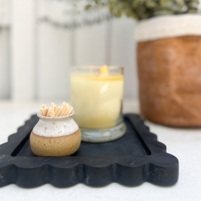 Two Toned Match Strike-White