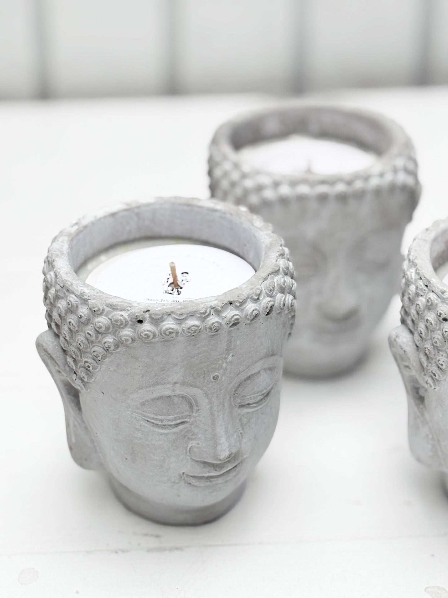 Buddha Head Amber Fig Patchouli Candle