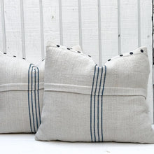 Load image into Gallery viewer, Vintage Linen Pillow w/Buttons