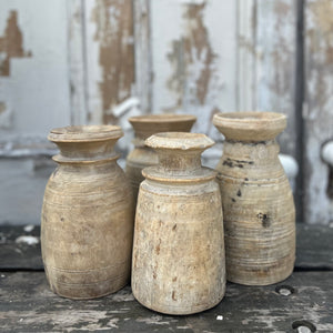 light wood aged pot