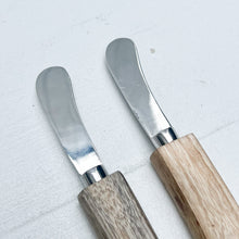 Load image into Gallery viewer, small spreader knives woth mango wood handles