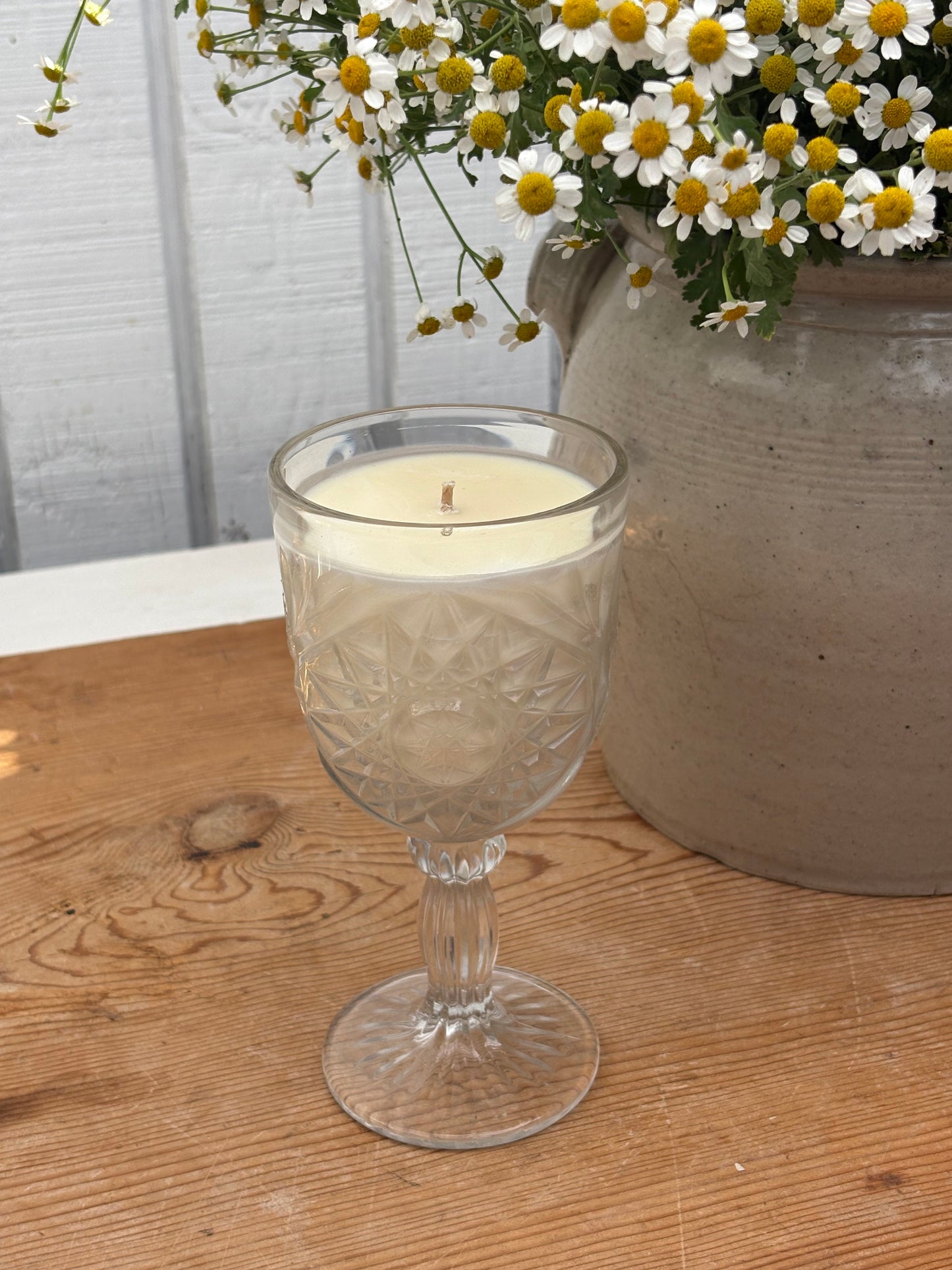 XL Wine Glass Candle / French Market
