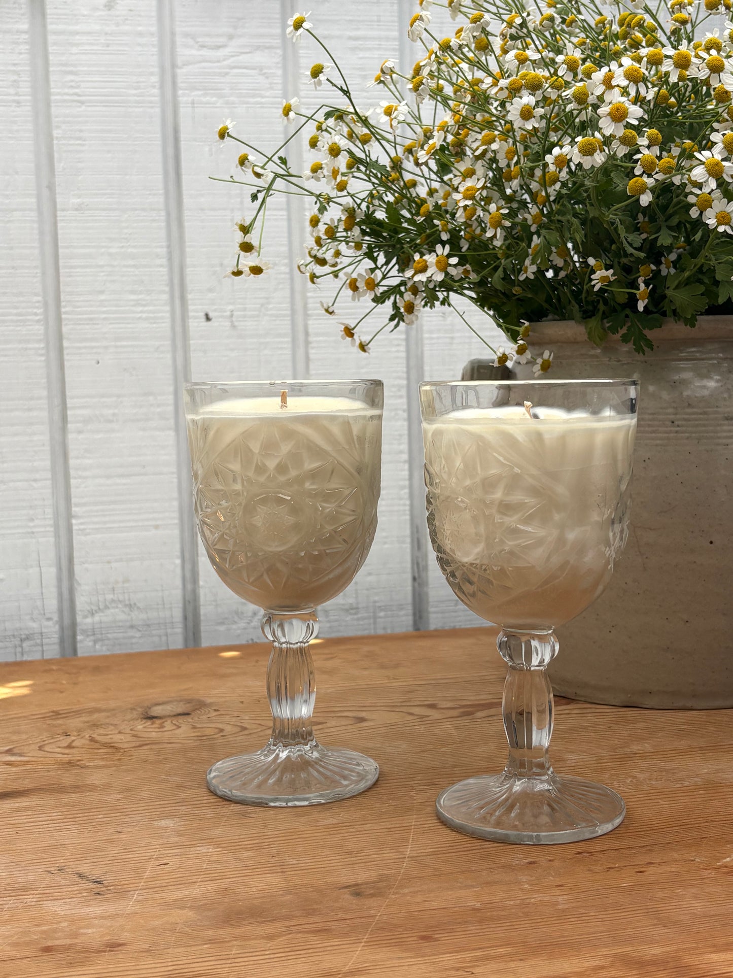 XL Wine Glass Candle / French Market
