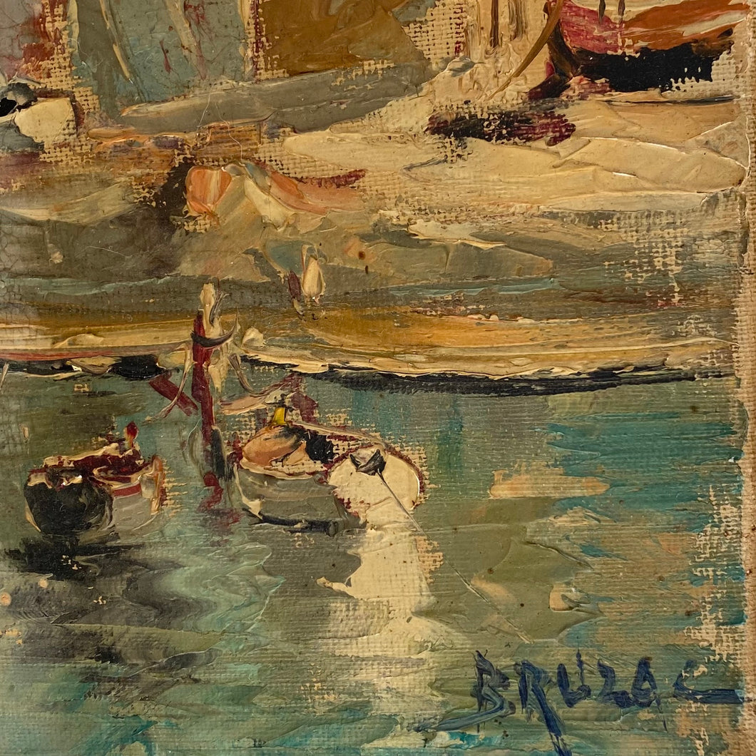 French Lake Painting