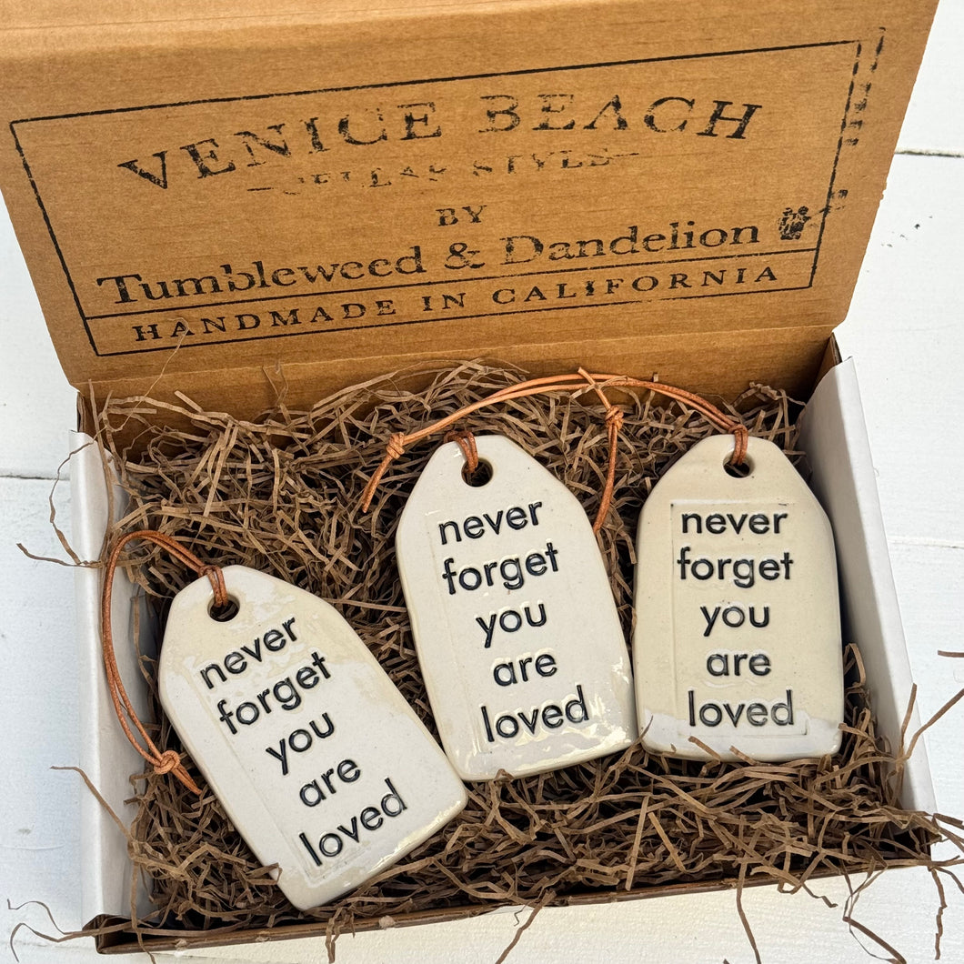 Ceramic Quote Tag Ornament